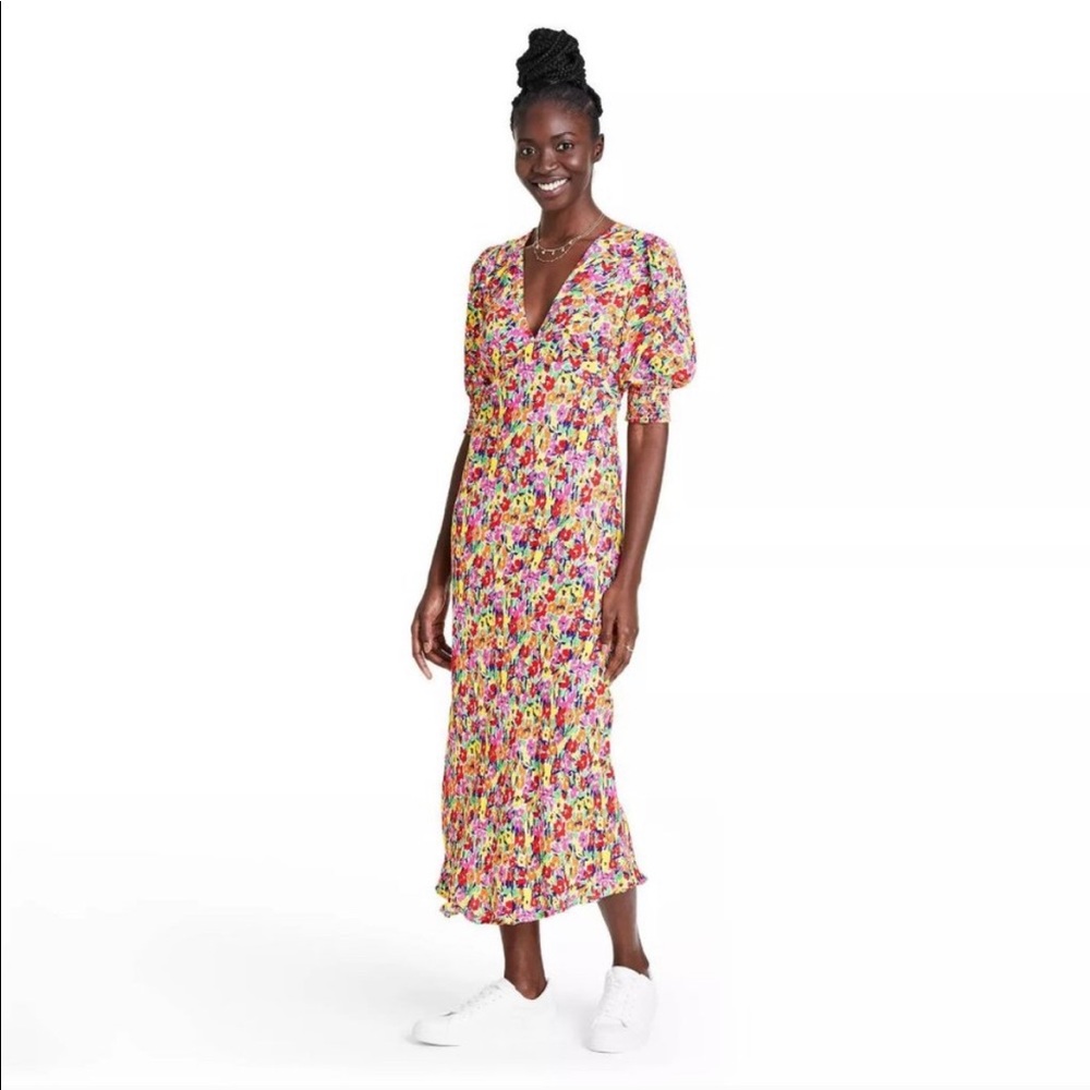 RIXO for Target Floral Puff Sleeve Dress NWT SZ2